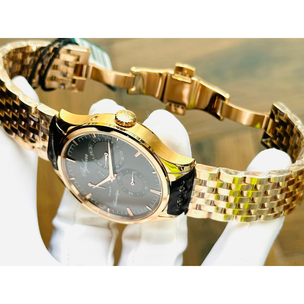 Đồng hồ chính hãng nam  Agelocer Budapest 4103D9  - Máy cơ tự động - Kính Sapphire