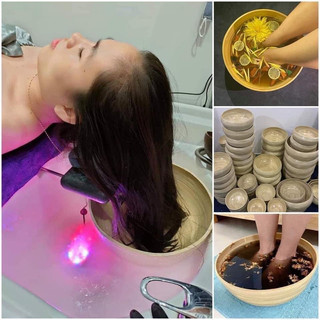 Chậu ngâm chân, ngâm tay, gội đầu, rửa mặt massage tre đa dạng kích thước
