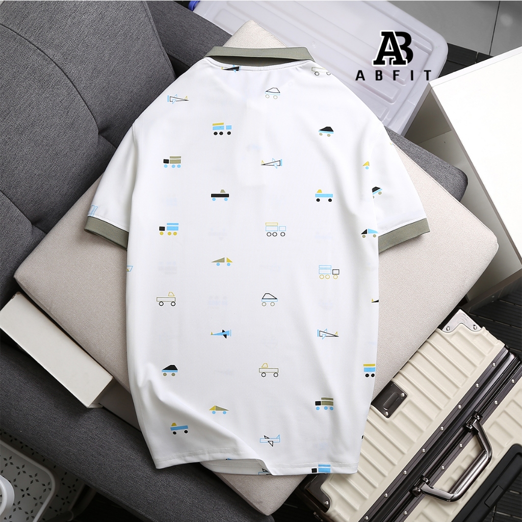 Áo polo nam nữ ABFIT cổ bẻ thun cá sấu thái co dãn thoáng mát thoáng mồ hôi cao cấp.A3