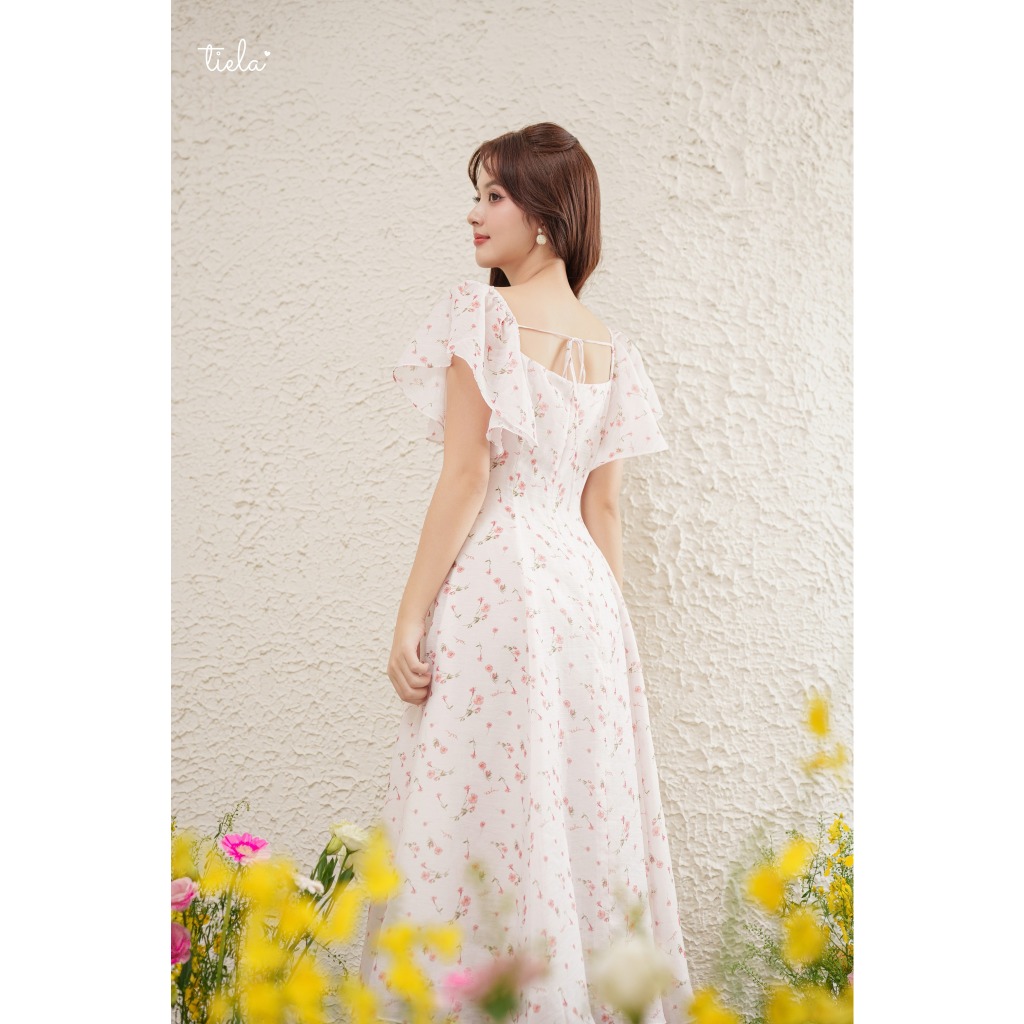 TIELA Đầm váy hoa tay cánh tiên - Leilany Dress