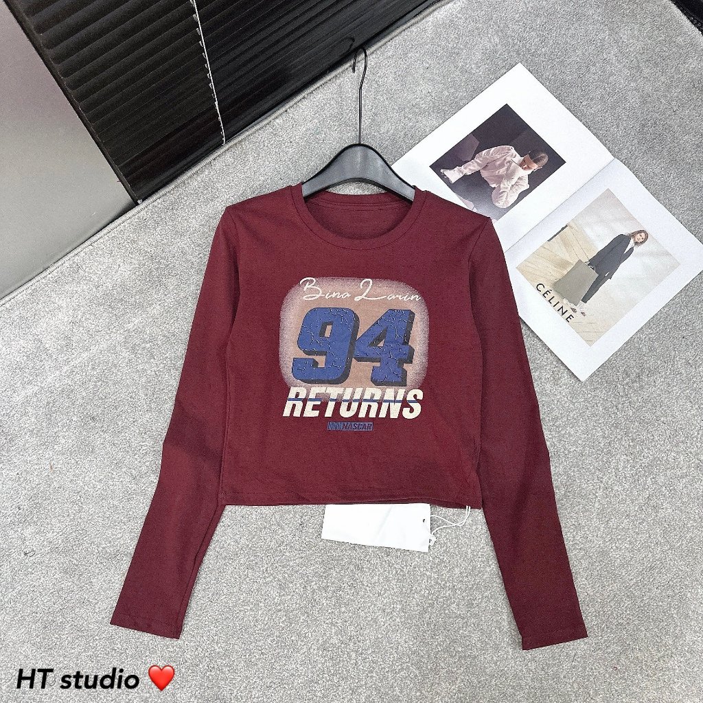 Áo thun nữ dáng ngắn rút dây số 94 co dãn AL26