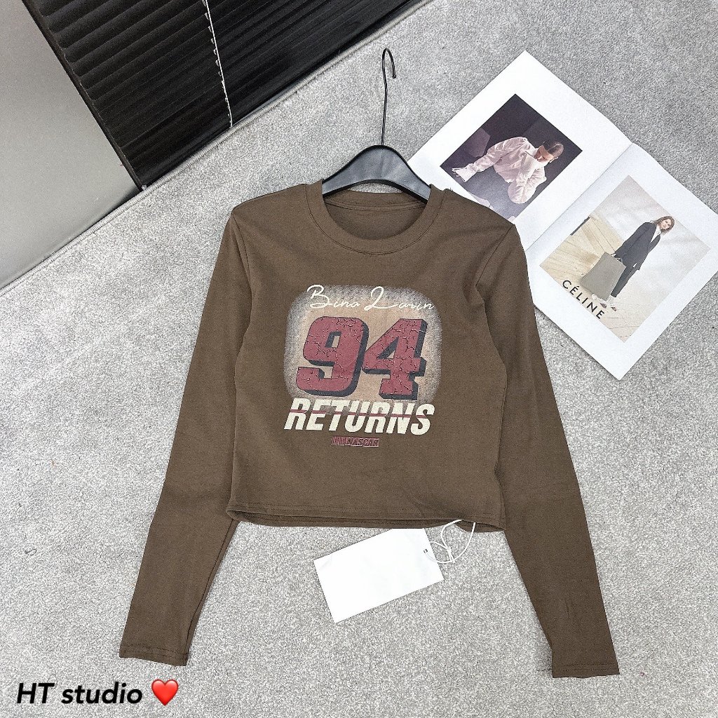Áo thun nữ dáng ngắn rút dây số 94 co dãn AL26