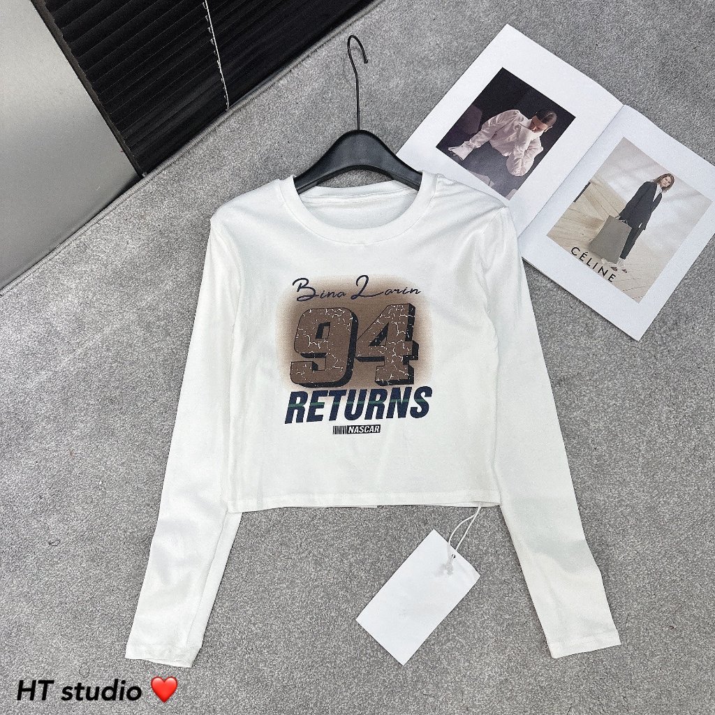 Áo thun nữ dáng ngắn rút dây số 94 co dãn AL26