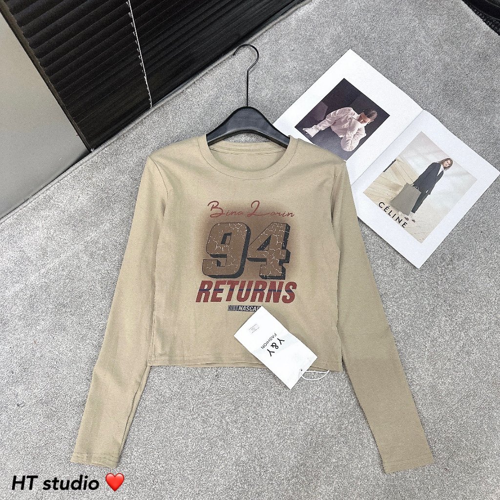 Áo thun nữ dáng ngắn rút dây số 94 co dãn AL26