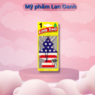 Cây Thông Thơm Cờ Mỹ treo xe ô tô , tủ quần áo LITTLE TREES VANILLA PRIDE
