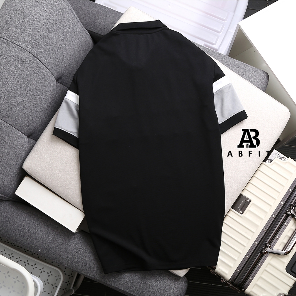 Áo polo nam nữ ABFIT cổ bẻ thun cá sấu thái co dãn thoáng mát thoáng mồ hôi cao cấp.A4