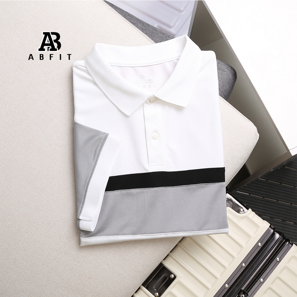 Áo polo nam nữ ABFIT cổ bẻ thun cá sấu thái co dãn thoáng mát thoáng mồ hôi cao cấp.A5