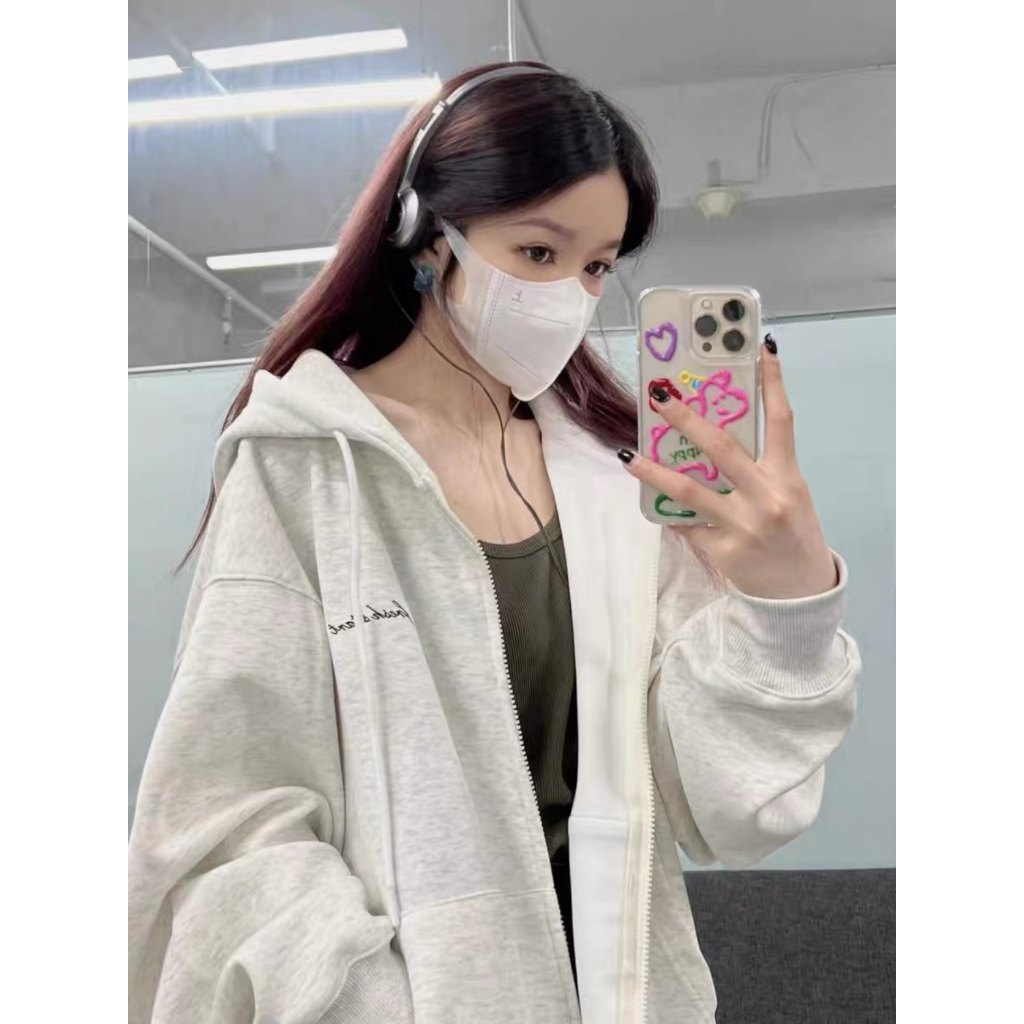Áo Khoác Hoodie Zip Form Rộng Nam Nữ Unisex Nón To Basic Thoáng Mát Mùa Thu 2023 𝐛𝐲 𝐡𝐞𝐚𝐯𝐞𝐧