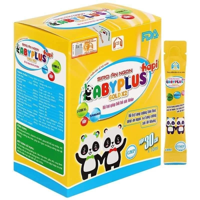 Siro Ăn Ngon Baby Plus hộp 30 gói