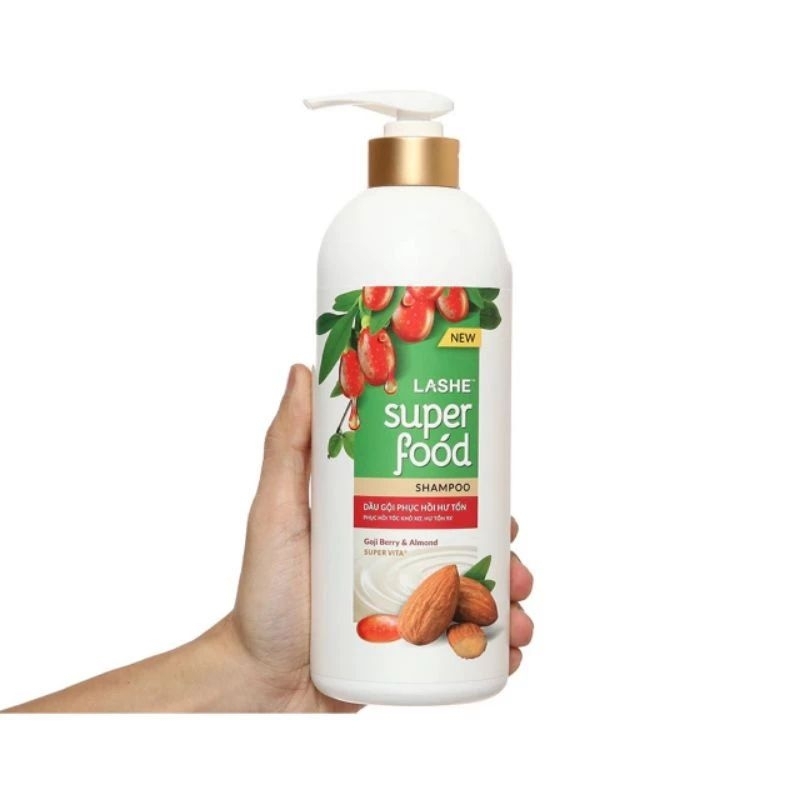 Dầu gội, xả Lashe super food 610 g