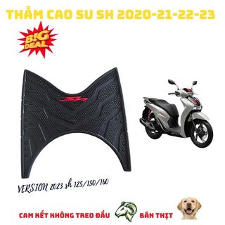 Thảm để chân sh 2020 - 2022-2023, sh 125/150/160 cao su dày hàng thái lan cực đẹp