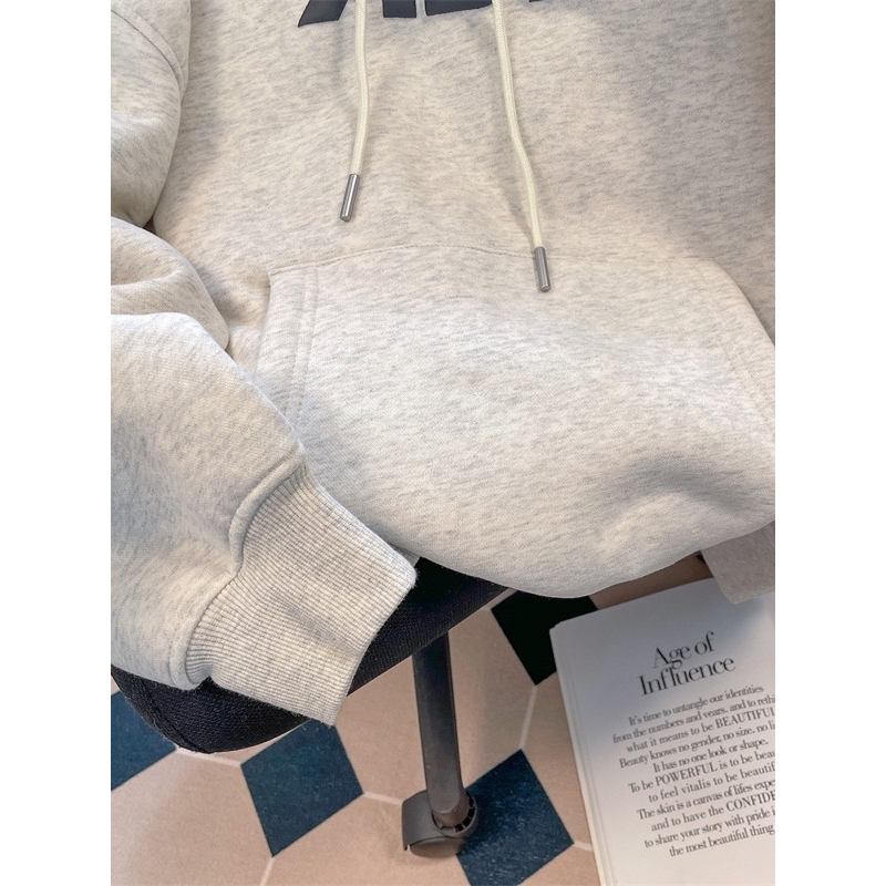 Áo hoodies nỉ GBFL màu xám chất nỉ dày dặn mềm mịn Mitstore