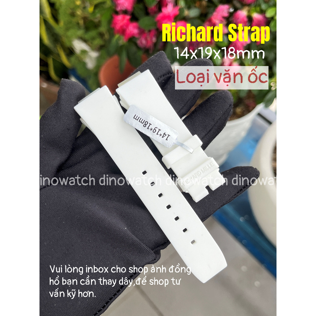 Dây Cao Su Cho Đồng Hồ Rm07 Nữ Richard Size 14*19*18mm -