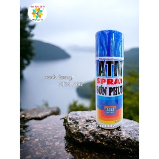 Sơn xịt atm màu xanh dương river blue a242