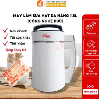 Máy làm sữa hạt SEKA LN-D28 (Tặng Khay Đá) Công nghệ Đức xay nấu đa năng 10 chức năng, máy xay sữa đậu nành - BH12 tháng