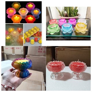 Đế đèn cầy sáp nến đá lưu ly. nến bơ đá lưu ly (siêu re