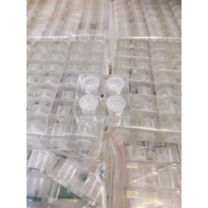 Đế đựng chum mực phun xăm Meca vuông, ovan, khay đựng chun mực phun xăm