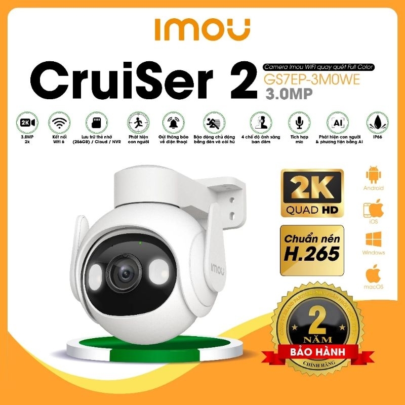 Camera imou cruise 2 IPC-GS7EP-3M0WE-IMOU