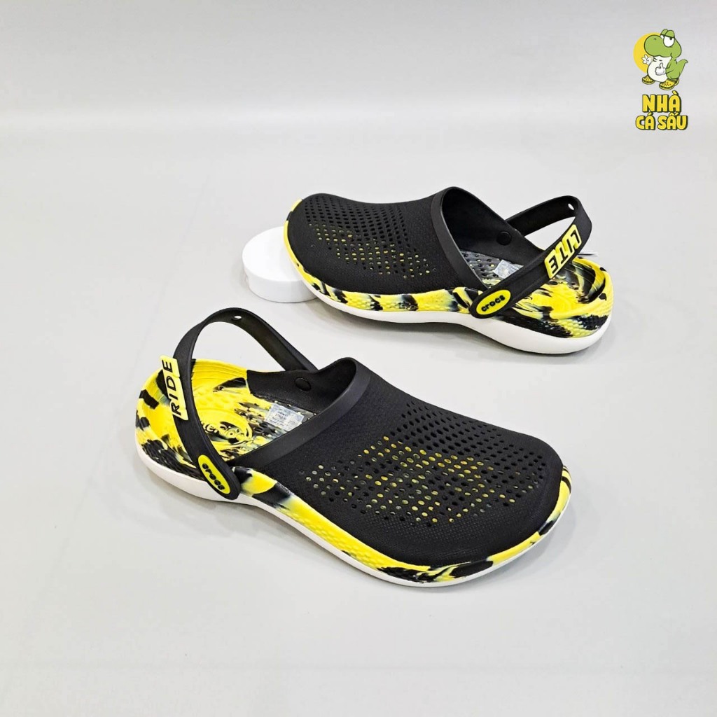 Dép cross literide clog 360 camo loang nam nữ cao cấp, dép sục cross literide 360 phun sơn unisex tặng jibbitz Nhacasau