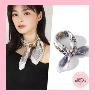 Khăn bandana lụa vuông size 58x58cm hình động vật đối xứng