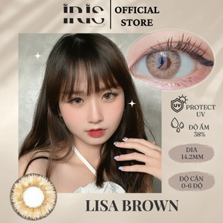 Kính áp tròng cao cấp IRIS Lisa Brown Lens | Có độ cận 1 - 3 độ