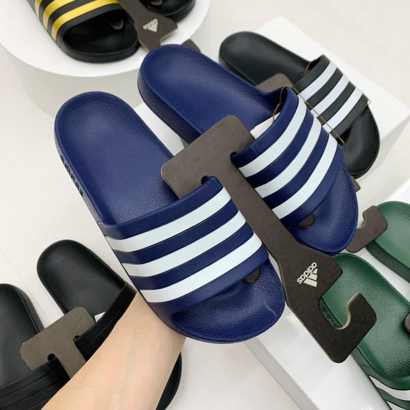 “Chính Hãng Auth” Dép Lê Dép Quai Ngang Adidas 3 sọc Nữ Nam Phong Cách Thời Trang Hàng Chuẩn CSD026