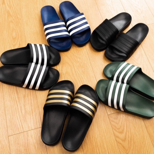 “Chính Hãng Auth” Dép Lê Dép Quai Ngang Adidas 3 sọc Nữ Nam Phong Cách Thời Trang Hàng Chuẩn CSD026