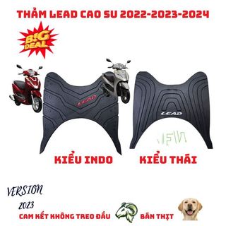 Thảm lót chân xe lead 2022, lead 2023 mới chất liệu cao su, thảm để chân , miếng lót chân xe lead mới
