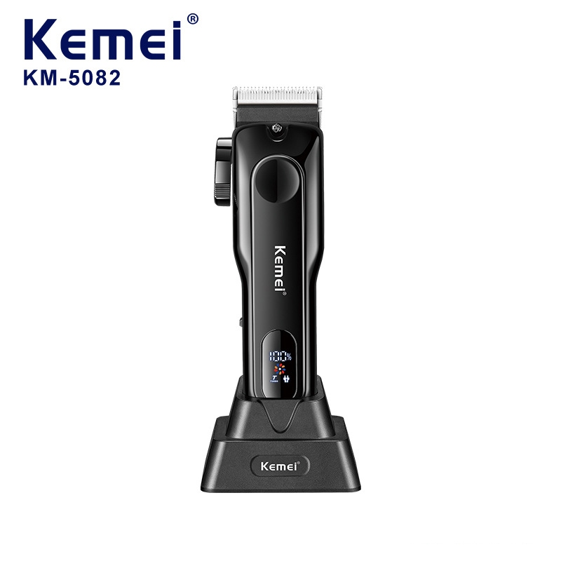 Tông đơ cắt tóc Kemei KM-5082, KM-5083 cao cấp có sử dụng cốc sạc.