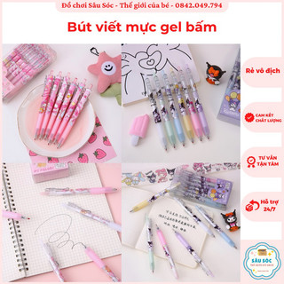 Bút viết gel bấm ngòi 0.5mm hoạt tiết hoạt hình kumori melody dễ thương