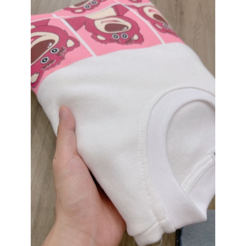 ÁO HOODIE ĐEN GẤU DÂU DỄ THƯƠNG FROM RỘNG FREESIZE