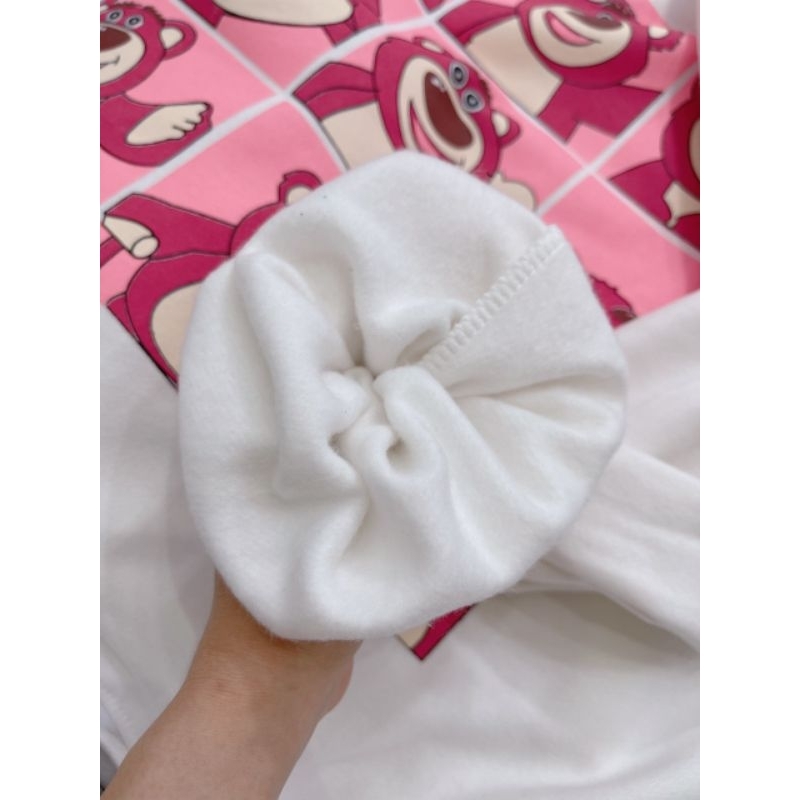 ÁO HOODIE ĐEN GẤU DÂU DỄ THƯƠNG FROM RỘNG FREESIZE