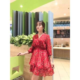 ĐẦM CỔ ĐẮP NHÚN TẦNG BOOKING EO