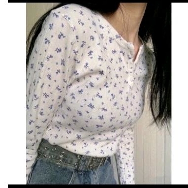 Áo thun họa tiết hoa brandy