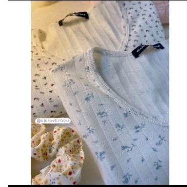 Áo thun họa tiết hoa brandy