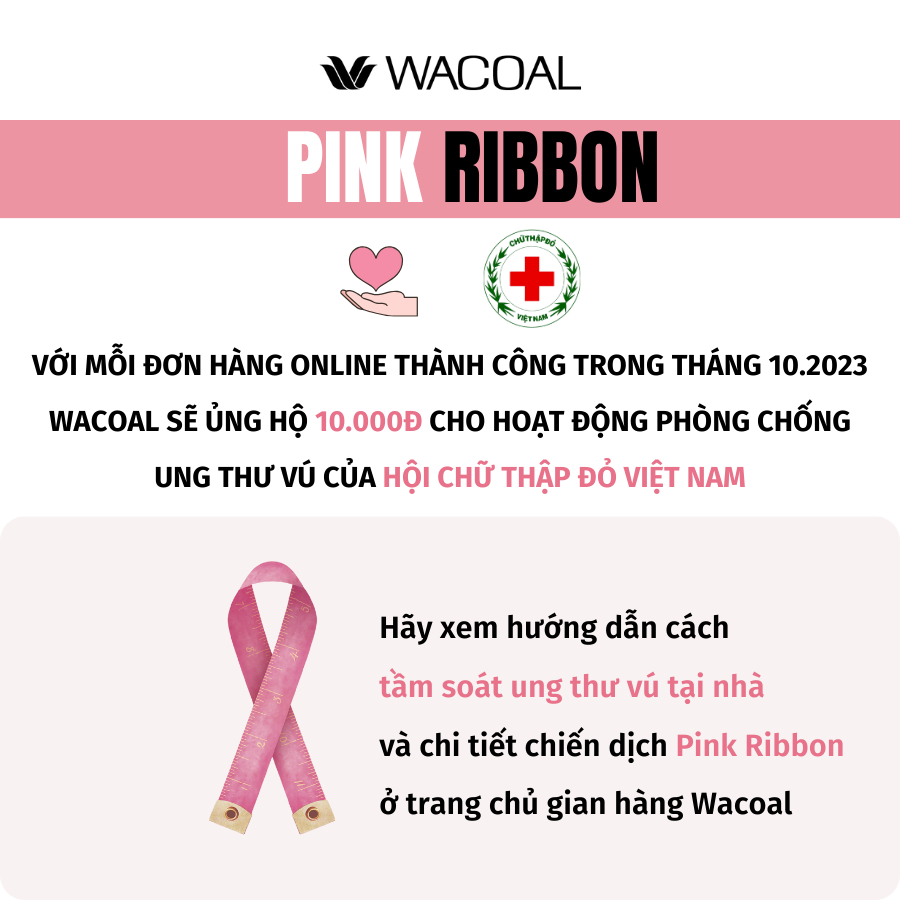 Áo lót Wacoal IYLB5545 có gọng, nâng nhẹ, trơn, áo quây tháo dây, mút mỏng dưới 1cm