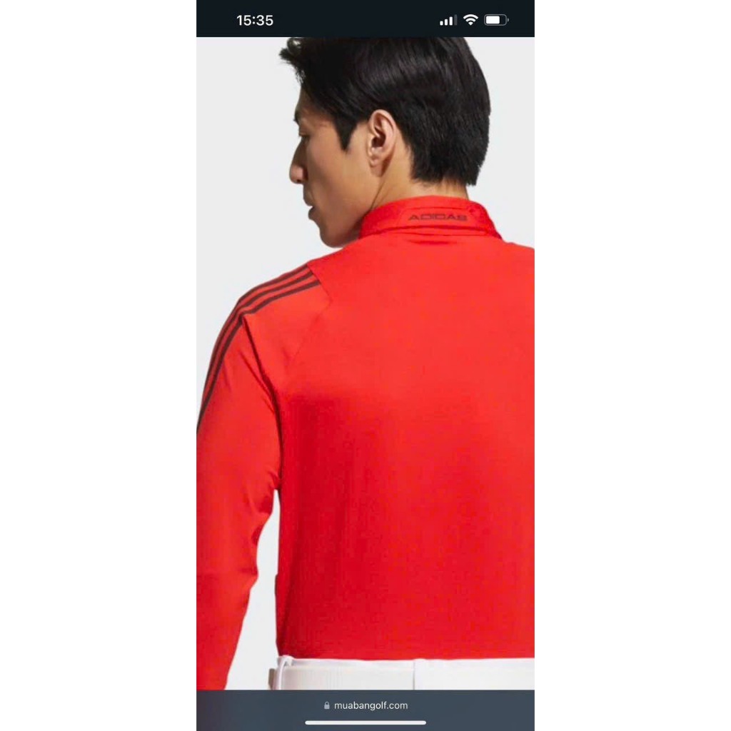 Áo Polo Golf Adidas Áo Dài Tay Adidas Cổ Bẻ 3 Sọc AEROREADY chính hãng