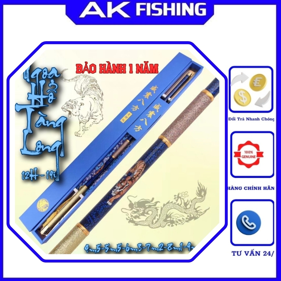 Cần câu đài Ngọa Hổ Tàng Long 12H TẢI Tĩnh 5kg chuyên săn hàng chính hãng câu đơn đài câu tay chất lượng giá rẻ