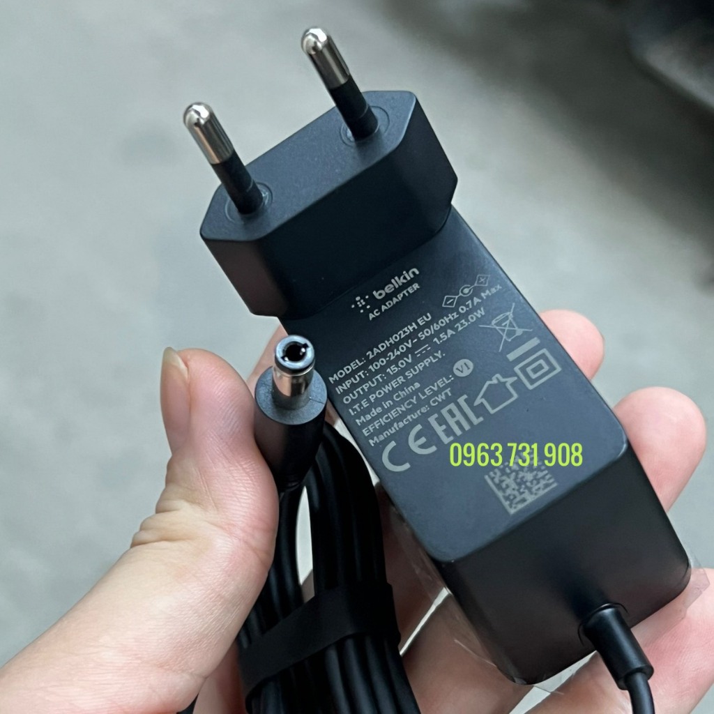 Adapter nguồn 15V 1.5A Belkin chính hãng bảo hành 12 tháng