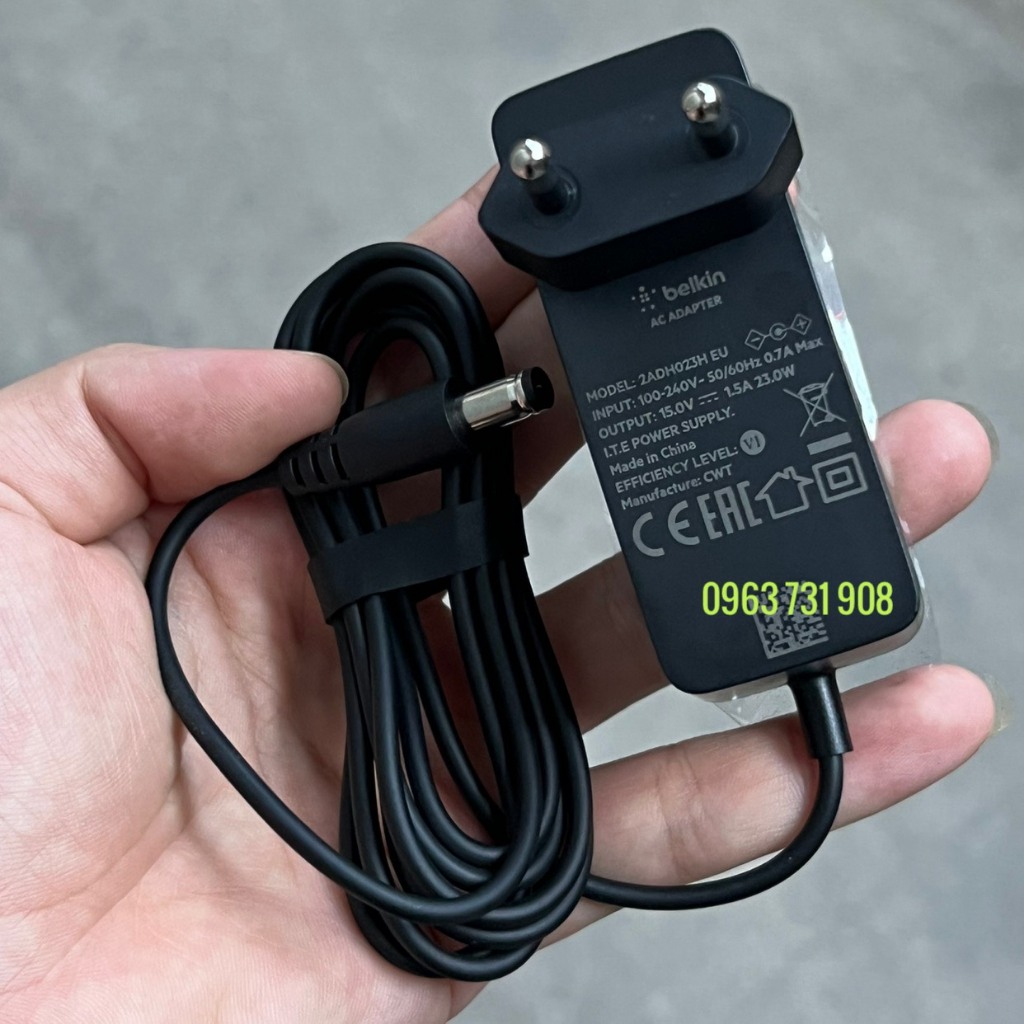 Adapter nguồn 15V 1.5A Belkin chính hãng bảo hành 12 tháng