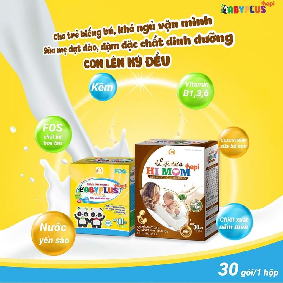 Siro Ăn Ngon Baby Plus Hỗ Trợ Bé Ăn Ngon Cùng Lợi Sữa Hi Mom Mẹ Khỏe Con Ngoan