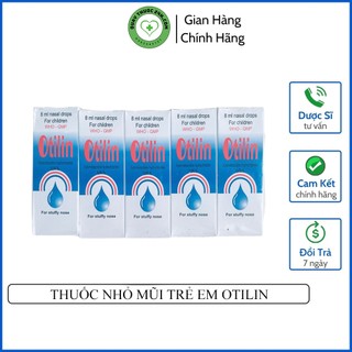 1 lọ dung dịch nhỏ mũi trẻ em otilin 8ml