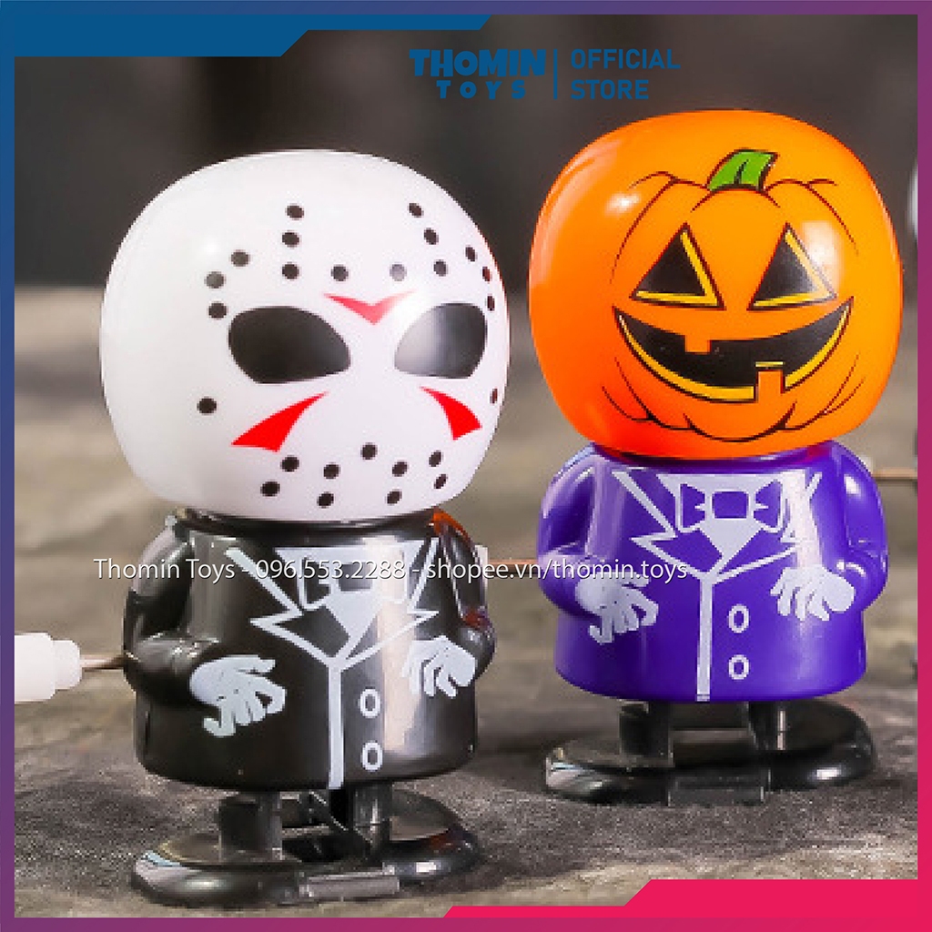 Đồ Chơi Halloween vặn cót Zombie nhiều mẫu cho trẻ em, đồ chơi vặn dây cót trang trí halloween