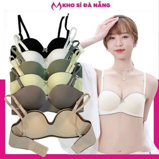 Áo ngực nữ su đúc không gọng nâng ngực tạo khe, áo ngực su cup ngang hàng loại 1 A65#
