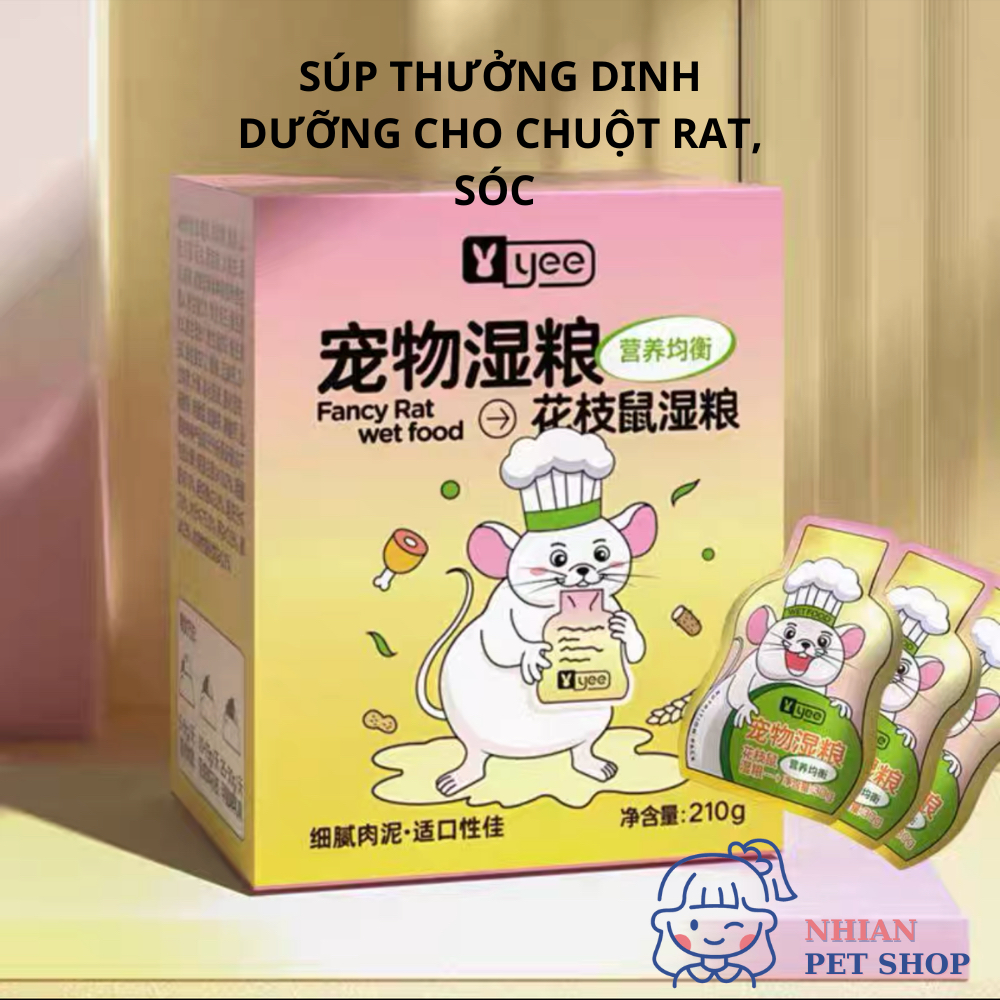 Súp Thưởng Protein Đạm Vitamin Cho Chuột Rat Hãng YEE Thức Ăn Dặm Dinh Dưỡng