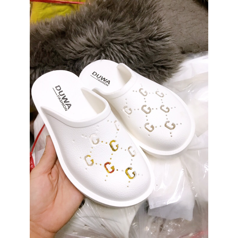 Dép Sục nữ đế Cao Su , sục Unisex đế 4cm Nữ 2 Màu như hình  Hàng Cao Cấp Đế Siêu Êm,nhẹ bền