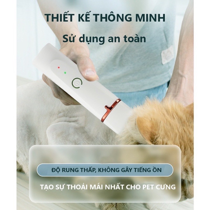 Tông đơ 4 in 1 cho chó, tông đơ 4 trong 1 cho chó mèo, tông đơ cạo lông, cạo bàn, mài móng chó mèo