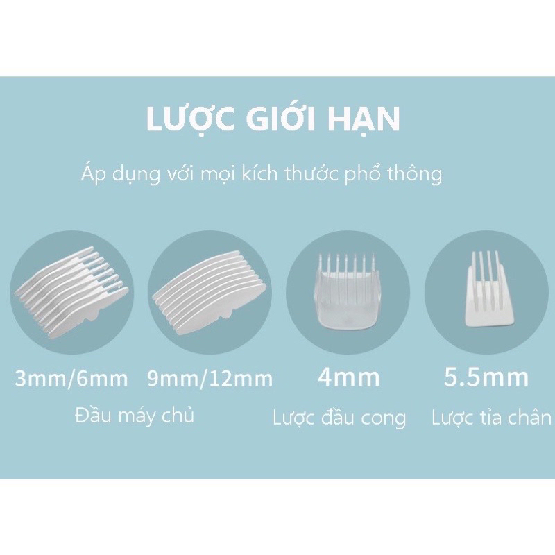 Tông đơ 4 in 1 cho chó, tông đơ 4 trong 1 cho chó mèo, tông đơ cạo lông, cạo bàn, mài móng chó mèo
