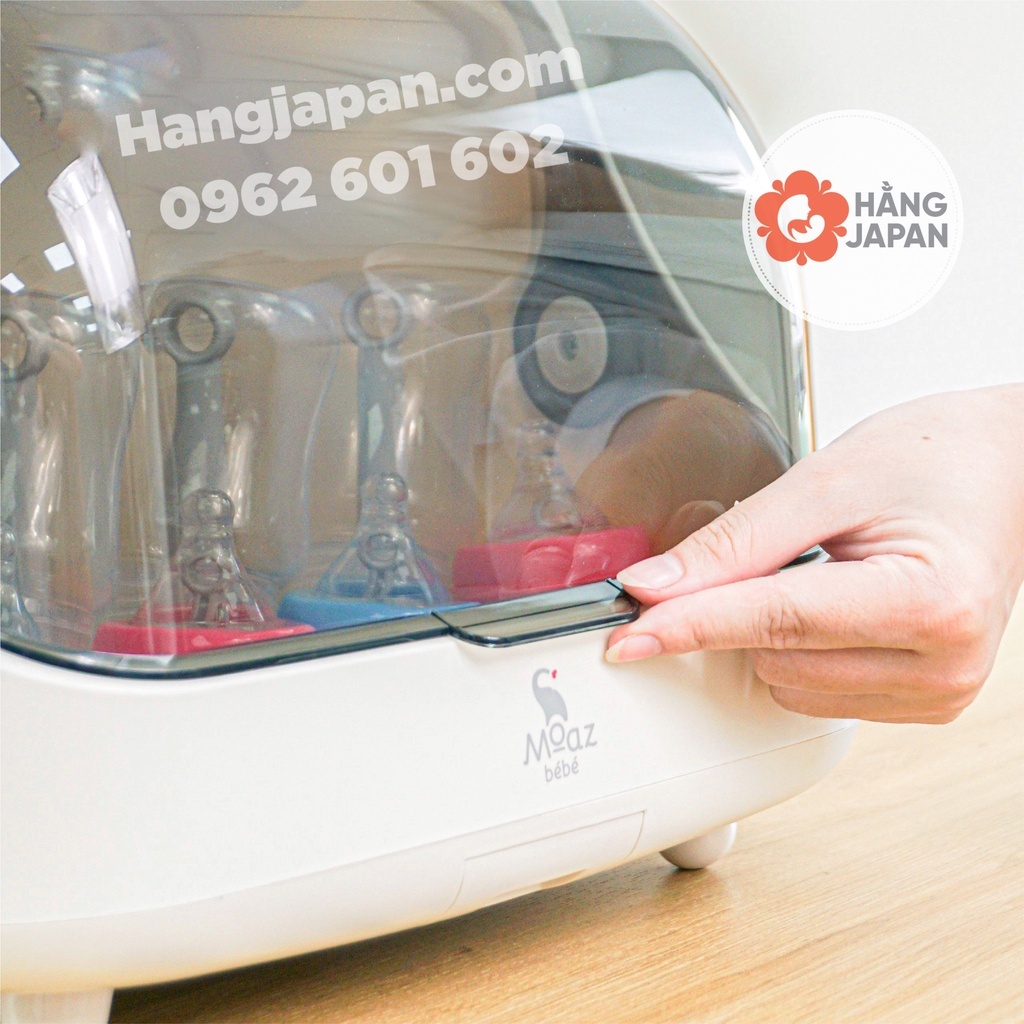 Máy úp bình sữa, tiệt trùng sấy khô Moaz BéBé MB044 bằng tia UVC tiêu diệt 99,99% vi khuẩn - Bảo hành chính hãng
