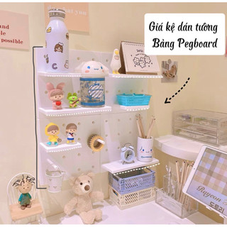 Bảng Pegboard decor bàn học trang trí tường gọn gàng và thẩm mỹ